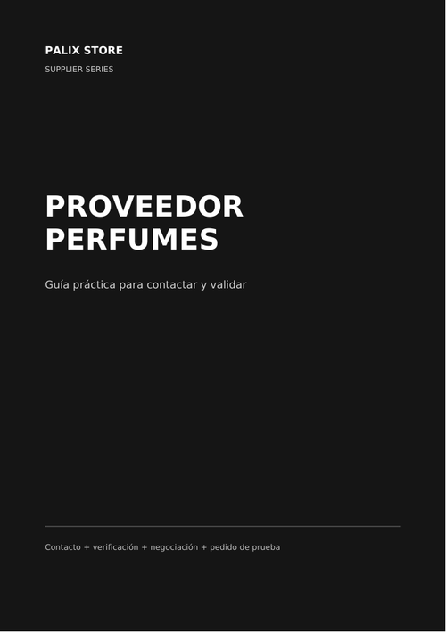 Proveedor Perfumes - Palix Store