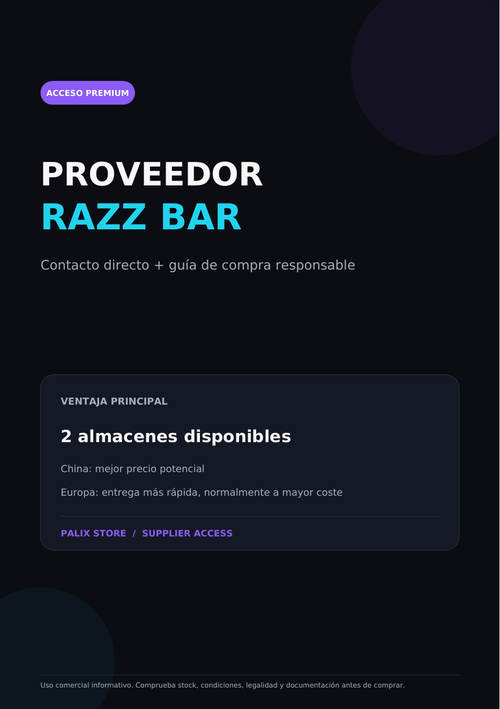 Proveedor RAZZ BAR | Air Lee - Palix Store